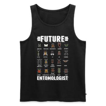 Entomologe Jungen Mädchen Insekten - Männer Premium Bio Tank Top - Schwarz - Vorne - Michal (187cm)