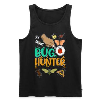 Beetle Hunter Insects Entomologiste Biologiste - Débardeur bio Premium Homme - noir - Devant - Michal (187cm)