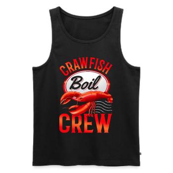 Krebskoch-Crew Lustige Krebse essen - Männer Premium Bio Tank Top - Schwarz - Vorne - AI Model Male 178 light (178cm)