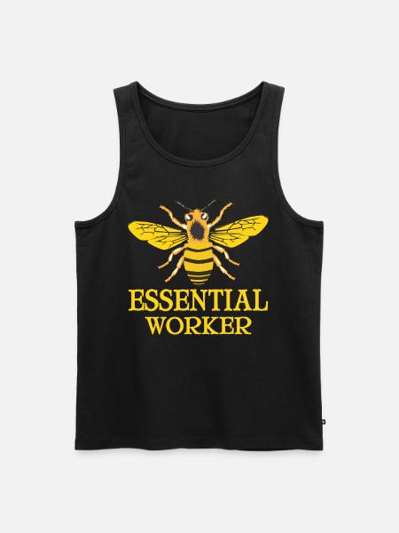 Indispensable labour power Nature Beekeeping - Men's Premium Organic Tank Top - black