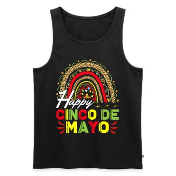 Fiesta Cheerful Cinco De Mayo Party - Men's Premium Organic Tank Top - black - Front - Michal (187cm)