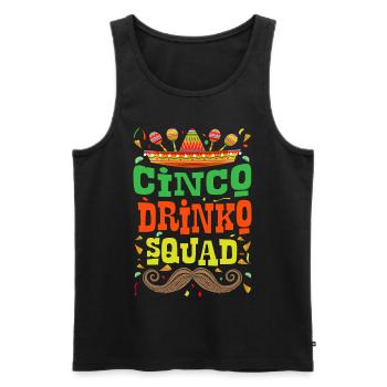 Mexikanische Fiesta Cinco De Mayo Trinkgelage - Männer Premium Bio Tank Top - Schwarz - Vorne - AI Model Male 178 light (178cm)