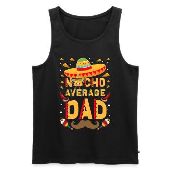 Cinco De Mayo Papa Funny Nacho Papa - Men's Premium Organic Tank Top - black - Front - Michal (187cm)
