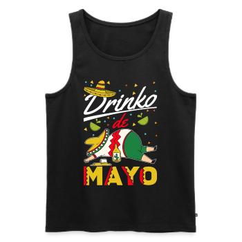 Cinco De Mayo Tequila Boisson Fiesta Mexicaine - Débardeur bio Premium Homme - noir - Devant - Michal (187cm)