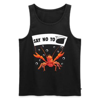 Lustige Krebse Kochen Flusskrebs Hummer - Männer Premium Bio Tank Top - Schwarz - Vorne - AI Model Male 178 light (178cm)