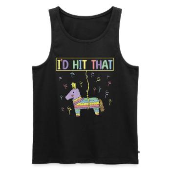 Pinata Fiesta Happy Cinco De Mayo - Débardeur bio Premium Homme - noir - Devant - AI Model Male 178 light (178cm)