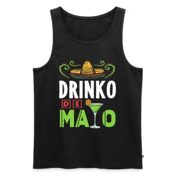 Tequila Cinco De Mayo Mexican Fiesta - Men's Premium Organic Tank Top - black - Front - Michal (187cm)