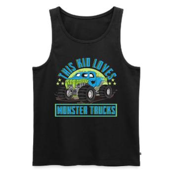 Monster Trucks Mädchen Jungen Monster Truck - Männer Premium Bio Tank Top - Schwarz - Vorne - Michal (187cm)