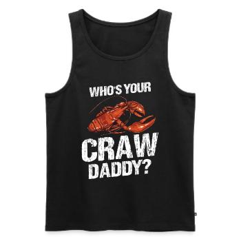 Krebse Daddy kochen Krebse Saison Hummer Vater - Männer Premium Bio Tank Top - Schwarz - Vorne - AI Model Male 178 light (178cm)