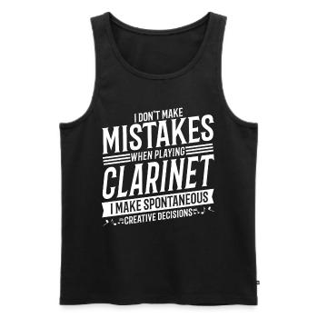 Clarinettiste Instrument de musique Musique Clarinette - Débardeur bio Premium Homme - noir - Devant - Michal (187cm)