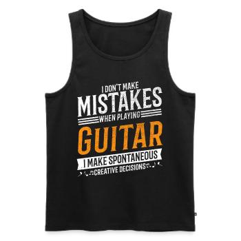 Guitar Music Lovers Creative Guitarist - Men's Premium Organic Tank Top - black - Front - AI Model Male 178 light (178cm)