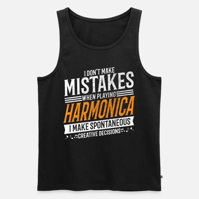 Harmonica Creative Harmonica Player - Débardeur bio Premium Homme - noir