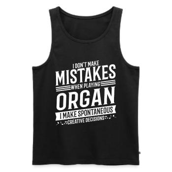 Organ Player Musical Instrument Music Organist - Men's Premium Organic Tank Top - black - Front - Michal (187cm)