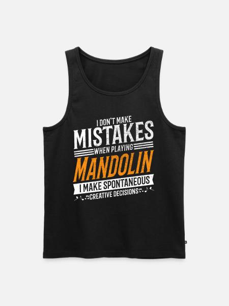 Mandolin Music Lovers Mandolin Player - Men's Premium Organic Tank Top - black