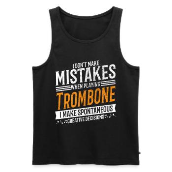 Trombone Music Lover Creative Trombonist - Débardeur bio Premium Homme - noir - Devant - Michal (187cm)