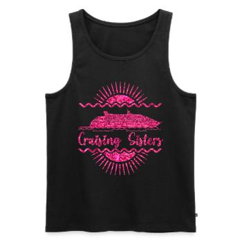 Cruise Sisters Funny Girls Vacances - Débardeur bio Premium Homme - noir - Devant - Michal (187cm)