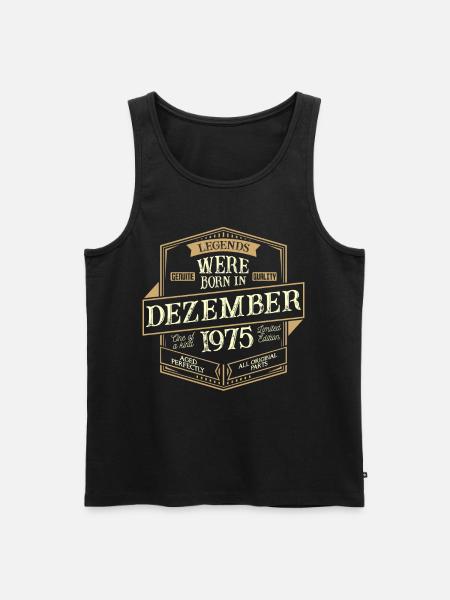 December 1975 Birthday Man - Men's Premium Organic Tank Top - black