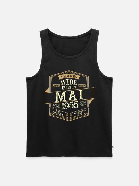 May 1955 Birthday Man - Men's Premium Organic Tank Top - black