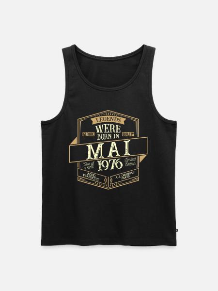 May 1976 Birthday Man - Men's Premium Organic Tank Top - black