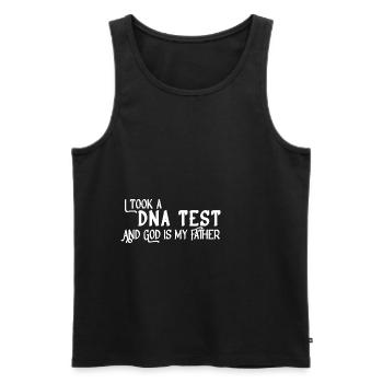 I Took A DNA Test And God Is My Father 10 - Männer Premium Bio Tank Top - Schwarz - Vorne - AI Model Male 178 light (178cm)