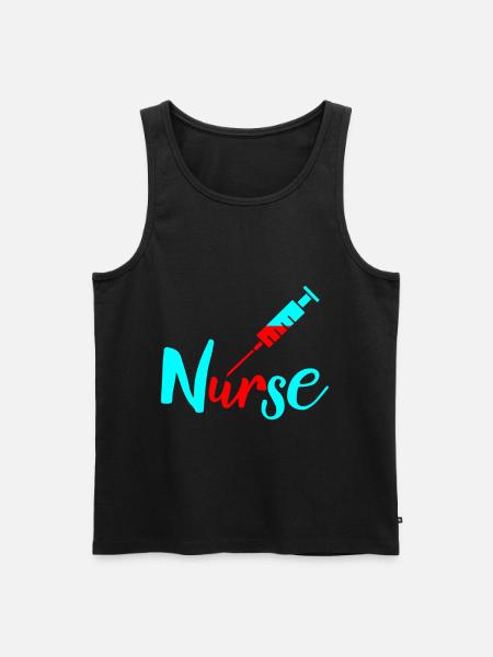 Krankenschwester - Männer Premium Bio Tank Top - Schwarz