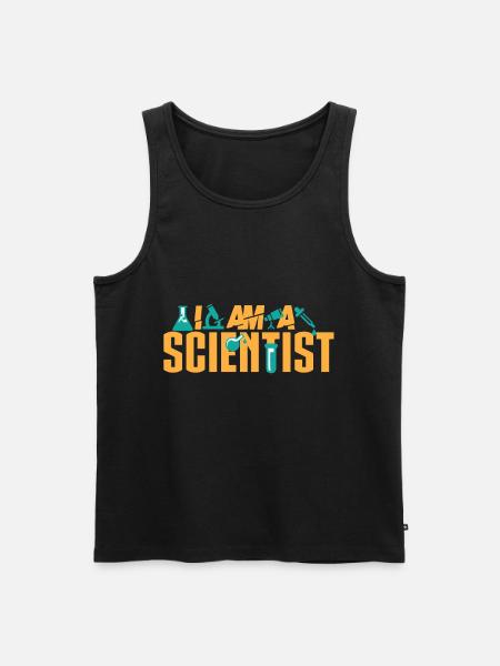 I am a scientist - Men's Premium Organic Tank Top - black