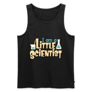 I am a little Scientist - Men's Premium Organic Tank Top - black - Front - AI Model Male 178 light (178cm)