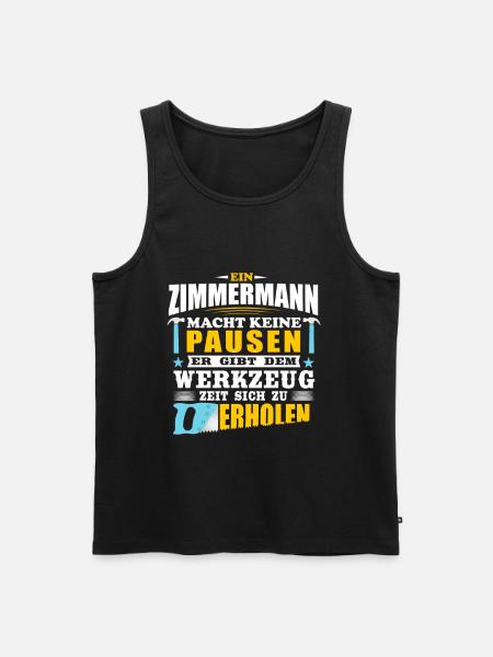 carpenter - Men's Premium Organic Tank Top - black