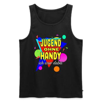 Jugend Ohne Handy - Ich War Dabei - Männer Premium Bio Tank Top - Schwarz - Vorne - Michal (187cm)