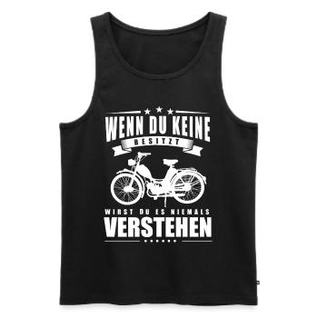 Wenn du keine Besitzt wirst du es nie Verstehen - Männer Premium Bio Tank Top - Schwarz - Vorne - AI Model Male 178 light (178cm)