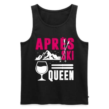 Apres Ski Queen,Party Outfit Costume d’hiver - Débardeur bio Premium Homme - noir - Devant - AI Model Male 178 light (178cm)