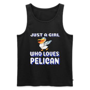 Pelican pelican dance - Débardeur bio Premium Homme - noir - Devant - Michal (187cm)