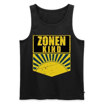 Zonenkind Pionier Jungpionier, DDR , Osten Zone - Männer Premium Bio Tank Top - Schwarz - Vorne - AI Model Male 178 light (178cm)