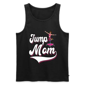 Saut mère maman trampoline sport - Débardeur bio Premium Homme - noir - Devant - Michal (187cm)