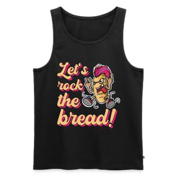 Let's Rock The Bread Bakers Bread Bakery - Débardeur bio Premium Homme - noir - Devant - AI Model Male 178 light (178cm)