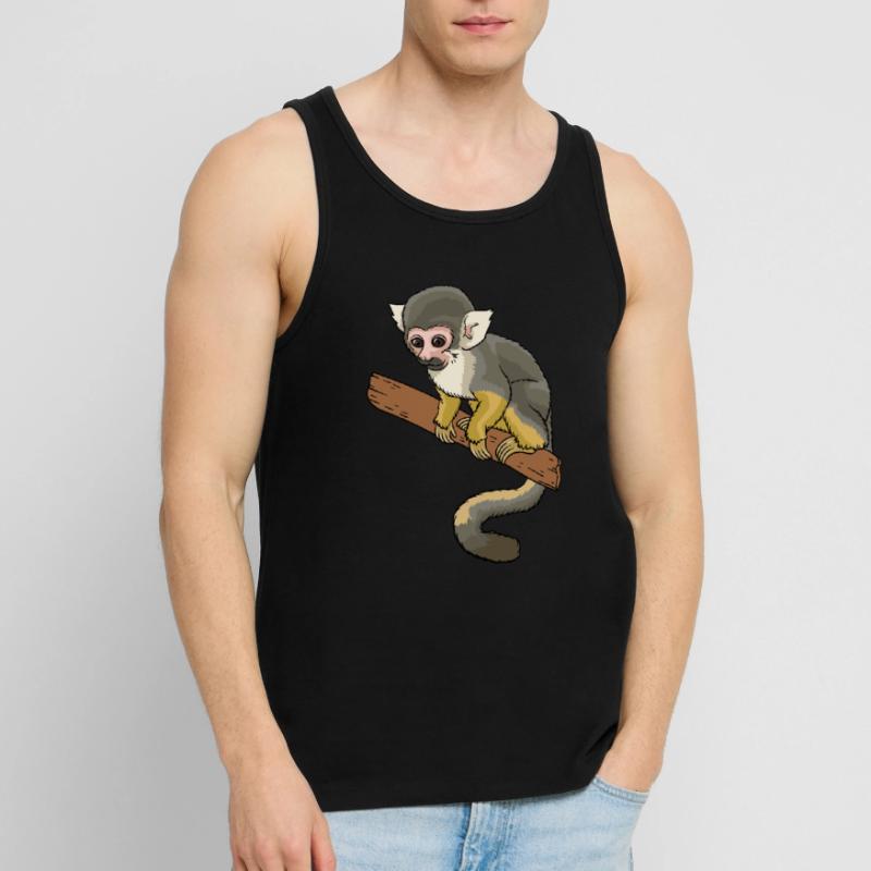Squirrel monkey squirrel monkey primate Men's Premium Organic Tank Top