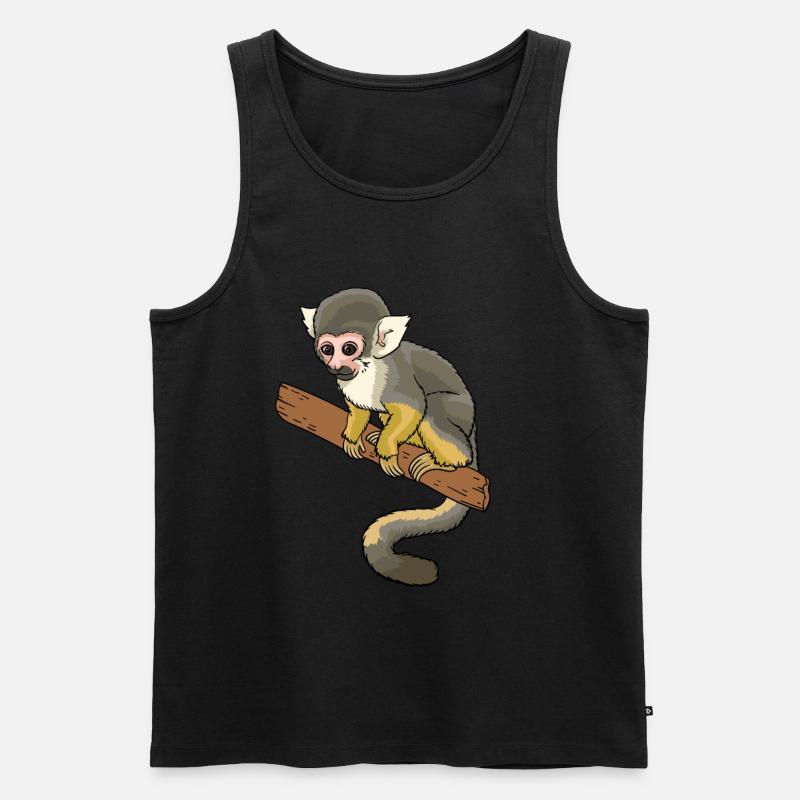 Squirrel monkey squirrel monkey primate - Men's Premium Organic Tank Top - black