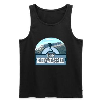 Ifen Kleinwalsertal Walsertal Allgäu Alpen - Débardeur bio Premium Homme - noir - Devant - AI Model Male 178 light (178cm)