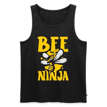 Bee Ninja Bee Apiculteurs Apiculture Apiculture - Débardeur bio Premium Homme - noir - Devant - Michal (187cm)