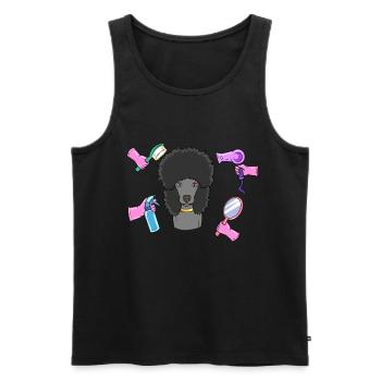 Dog Groomer Dog Groomer Pet Groomer - Men's Premium Organic Tank Top - black - Front - AI Model Male 178 light (178cm)