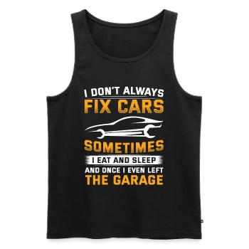 I don't always fix Cars Funny car mechanic - Men's Premium Organic Tank Top - black - Front - Michal (187cm)