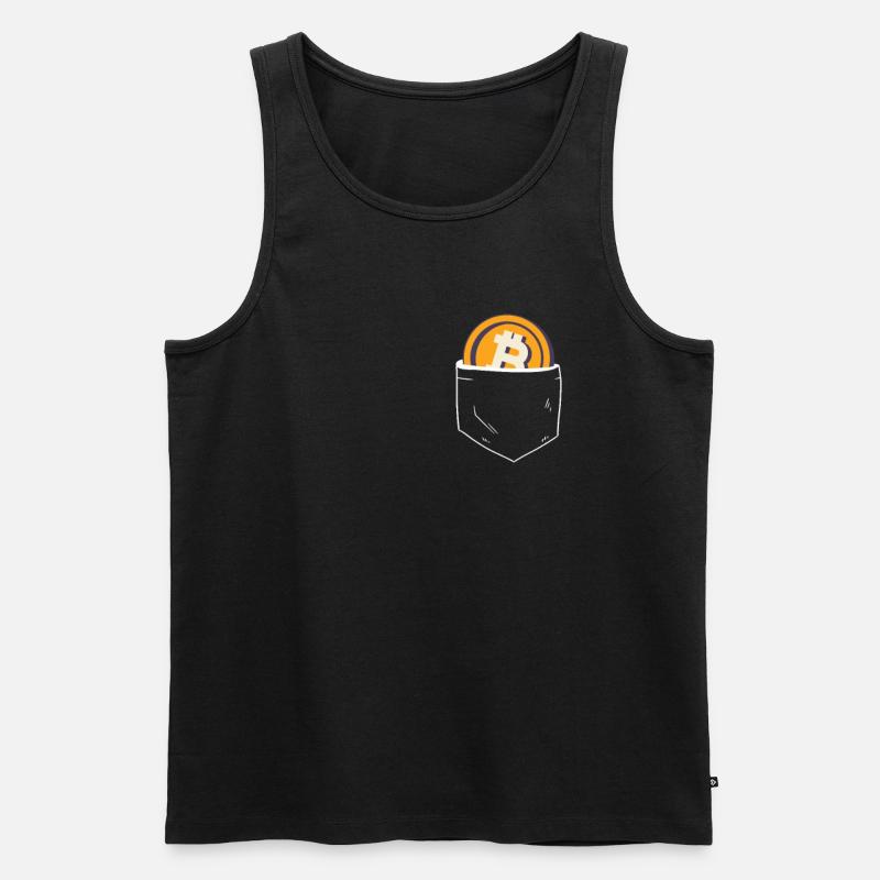 Bitcoin - Männer Premium Bio Tank Top - Schwarz