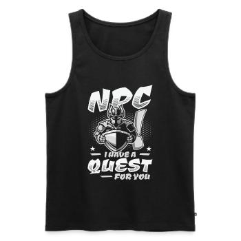 Brettspiele Roleplaying Quest NPC - Männer Premium Bio Tank Top - Schwarz - Vorne - AI Model Male 178 light (178cm)