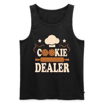 Cupcake Design für Konditor | Cupcake Dealer - Männer Premium Bio Tank Top - Schwarz - Vorne - AI Model Male 178 light (178cm)