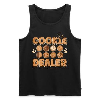 Cupcake Design für Konditor | Cupcake Dealer - Männer Premium Bio Tank Top - Schwarz - Vorne - AI Model Male 178 light (178cm)