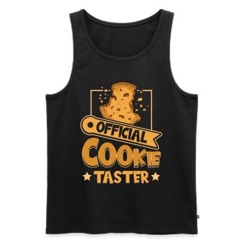 Cupcake Design für Konditor | Cupcake Dealer - Männer Premium Bio Tank Top - Schwarz - Vorne - AI Model Male 178 light (178cm)