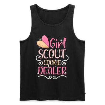 Cupcake Design für Konditor | Cupcake Dealer - Männer Premium Bio Tank Top - Schwarz - Vorne - AI Model Male 178 light (178cm)