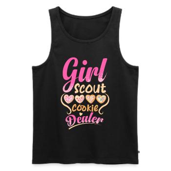 Cupcake Design für Konditor | Cupcake Dealer - Männer Premium Bio Tank Top - Schwarz - Vorne - AI Model Male 178 light (178cm)
