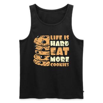 Cupcake Design für Konditor | Cupcake Dealer - Männer Premium Bio Tank Top - Schwarz - Vorne - AI Model Male 178 light (178cm)