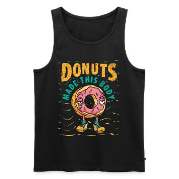 Cupcake Design für Konditor | Cupcake Dealer - Männer Premium Bio Tank Top - Schwarz - Vorne - AI Model Male 178 light (178cm)